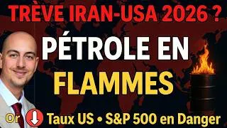Miniature : Trêve Iran-USA 2026 : Pétrole en Flammes, Or vs Taux US & S&P 500 en Danger ?