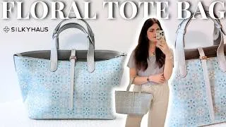 Miniature : Le sac Floral Tote Bag SILKYHAUS • Mon avis sur ce sac en soie et cuir au luxe discret