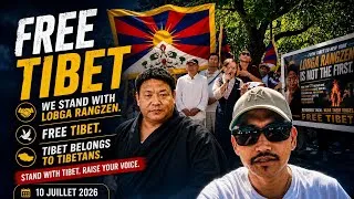 Miniature : Paris Stands With Lobga Rangzen | Free Tibet Rally.# Tibetan vlogger paris. 