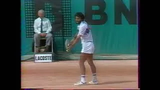 Miniature : Guillermo Vilas vs Jose Higueras 1/2 Roland Garros 1982 deuxième set