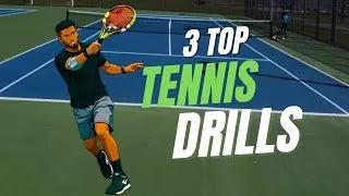 Miniature : Tennis drills | 3 drills for intermediate & advanced players | Tennis Gui