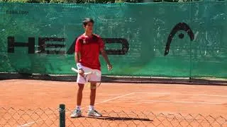 Miniature : Carlos Alcaraz at the 2018 Borotra Cup