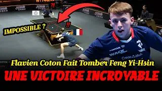Miniature : Une Victoire Incroyable ! Flavien Coton Fait Tomber Feng Yi-Hsin !