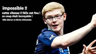 Miniature : Le match piège ? Félix Lebrun vs Hiroto SHINOZUKA | Sa demi-finale d'anthologie au WTT Tunis !