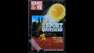 Miniature : Tennis Science et vie 1984 HS  n°147. Raquette double cordage et Ergonom Snauwaert. Stéphane Méry
