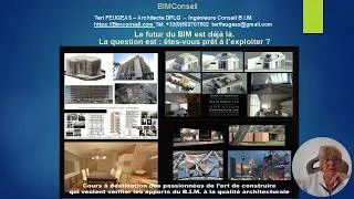 Miniature : BIMConseil Pour une architecture de qualité augmentée grâce à l'I.A.-Formation et Conseil 03 06 2026