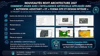 Miniature : Formation Revit 2027 - Nouvelles fonctionnalités- Autodesk Assistant d'I.A.-Forma intégré 23 04 2026