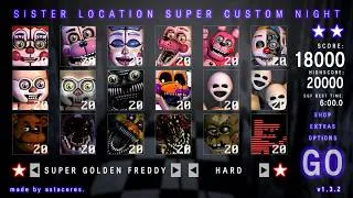 Miniature : 18000 SCORE !!! (FNAF Sister location Super Custom Night)