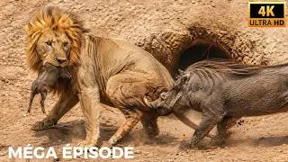 Miniature : Quand un lion attaque un bébé phacochère, la mère réagit de cette façon...| DOCUMENTAIRE ANIMALIER