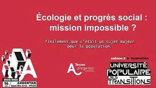 Miniature : UPT, saison 3  : " Écologie et progrès social : mission impossible ? " - Podcast du 16/10/2025