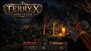 Miniature : Terryx Alpha V.0.3.8.88 : HUD refait, vers de terre, torche en main et gros polish !
