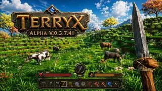 Miniature : Terryx Alpha V0.3.7.41 : épée en pierre, vaches et survie sur Unreal Engine