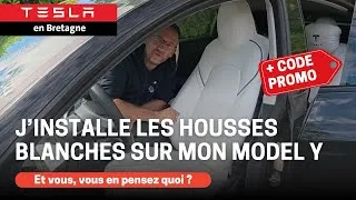 Miniature : J’installe des housses blanches sur mon Tesla Model Y