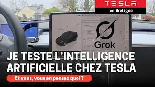 Miniature : Je teste l'intelligence artificielle Grok dans mon Tesla Model Y de 2023