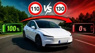 Miniature : Autonomie réelle à 110 et 130 du Model Y Standard 2026 : vous n'en reviendrez pas !