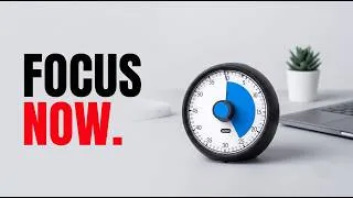 Miniature : FOCUS NOW. 🧠 | Pomodoro - ARRÊTE d'être DISTRAIT ! La méthode pour exploser ton focus 🎯