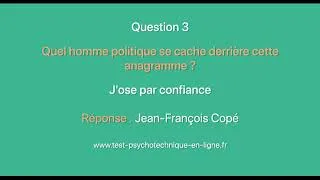 Miniature : Tests psychotechniques: Anagrammes n°15