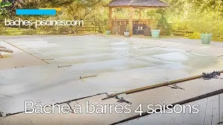 Miniature : Bâche à barres pour piscine : couverture piscine de sécurité