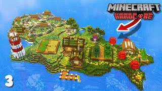Miniature : J'ai passé 50 HEURES à transformé mon île déserte sur Minecraft Hardcore..