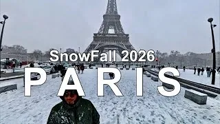 Miniature : Paris France Under Snow - Chaos in Paris - Paris Snow 2026