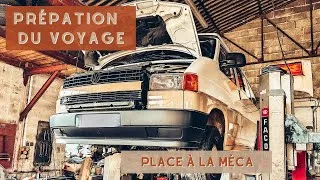 Miniature : Avant le départ en TOUR D'EUROPE quelques travaux mécanique s'imposent sur notre van aménagé VW T4