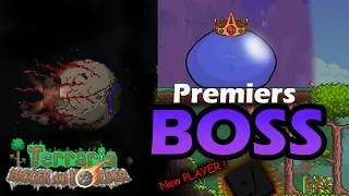 Miniature : PREMIERS BOSS ! ET un NOUVEAU JOUEUR ! 👀😅| Terraria #1