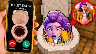 Miniature : RUMI ENCEINTE s'est fait MANGER par TOILET EATER sur Minecraft !