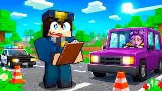 Miniature : Je deviens POLICIER sur Minecraft ! ( Je met des AMANDES a RUMI ENCEINTE )