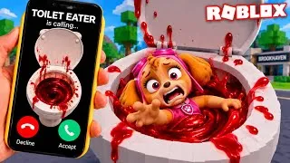 Miniature : STELLA ENCEINTE de la PAT PATROUILLE s'est fait MANGER par TOILET EATER sur Roblox BROOKHAVEN !