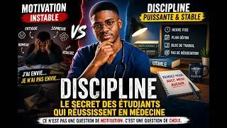 Miniature : Discipline vs Motivation : Le secret pour réussir en médecine