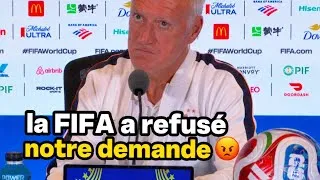 Miniature : Didier Deschamps : FIFA a refusé notre demande 😡🔥 Conférence de presse avant France vs Maroc