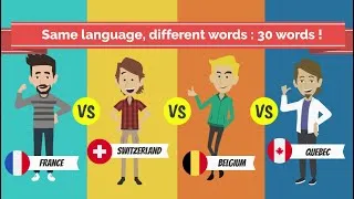 Miniature : Differences in vocabulary between French from France, Switzerland, Belgium, and Quebec.