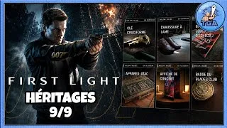 Miniature : Emplacements des 9 OBJETS D’HÉRITAGE (Trophée Tout un Héritage d’Espionnage) – 007 First Light
