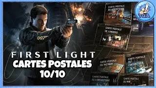 Miniature : Emplacements des 10 CARTES POSTALES (Trophée Le Monde ne Suffit pas) – 007 First Light