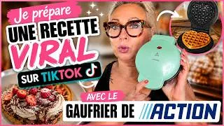Miniature : Je teste une recette virale sur TikTok avec le gaufrier Action 😋