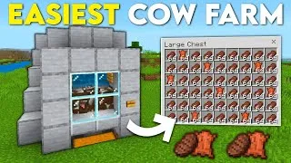 Miniature : [1.21+] Ferme à Vache Automatique – Steak & Cuir Infinis en AFK !