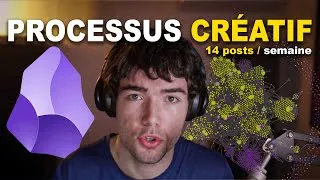 Miniature : Voici comment je crée 14 posts en 4h par semaine sans effort (Obsidian, second cerveau)