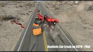 Miniature : [BeamNG] Realistic Crash - CCTV Camera #Beta