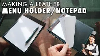 Miniature : Leather Menu Holder/Notepad – Leather crafting tutorial