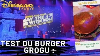 Miniature : TEST du burger Grogu à l'Hyperion à Disneyland Paris et show des droïds BDX et Mandalorian !