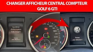 Miniature : Changement de compteur Golf 6 GTI pour un afficheur central plus moderne