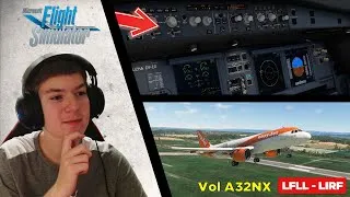 Miniature : Flight Simulator 2020 | Vol LYON (LFLL) vers ROME (LIRF) en A32NX de FlyByWire🛫 | FULL HD