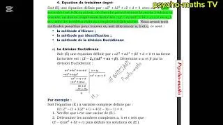 Miniature : Suite de la partie 2 sur les nombres complexes 