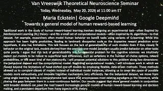 Miniature : Towards a general model of human reward-based learning  | Maria Eckstein, Google Deepmind