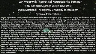 Miniature : Dynamic Expectations| Dvora Marciano, The Hebrew University of Jerusalem