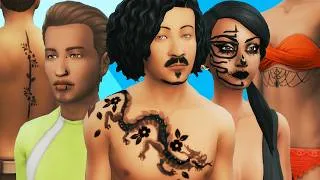 Miniature : Présentation de 60 tatouages - Les Sims 4