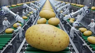 Miniature : Inside a LARGEST Potato Factory : From Seed to Harvest | All Process AI