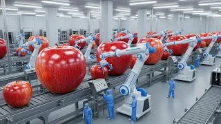 Miniature : Inside a Apple Juice Factory : How They Harvest and Make Fresh Apple Juice | Full Process AI