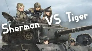 Miniature : [Fury] Sherman VS Tiger