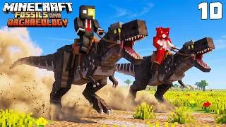 Miniature : QUI A VRAIMENT GAGNÉ LA COURSE DE T-REX ? - Minecraft Fossils and Archeology #10